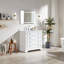 Meuble-lavabo simple autoportant de 36 po avec plateau en marbre entièrement assemblé