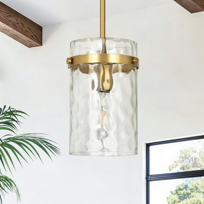 Luminaire suspendu moyen en verre 1 lumière 5,1 "pour évier