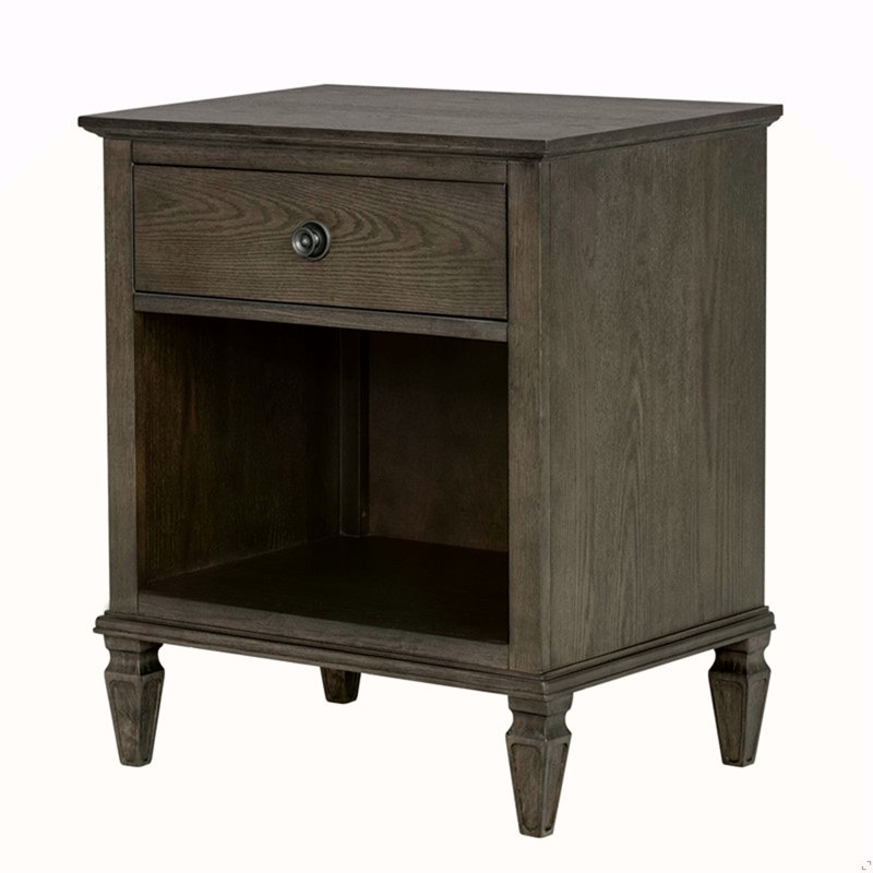 Table de chevet brun antique, Brun