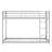 Metal Low Bunk Bed With Ladder-962980365