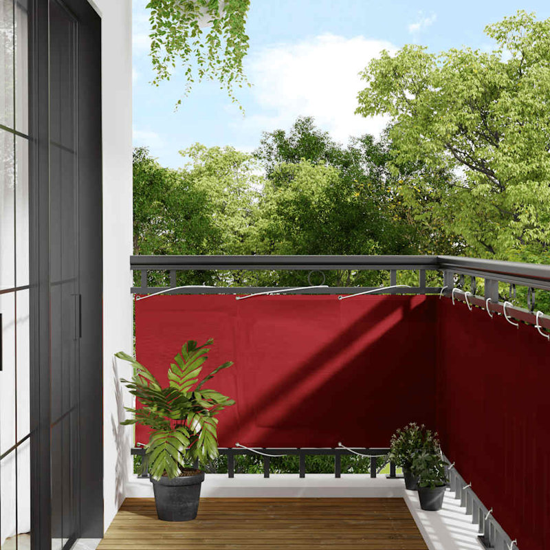 Balcony Screen, Red, 75cm H x 700cm W