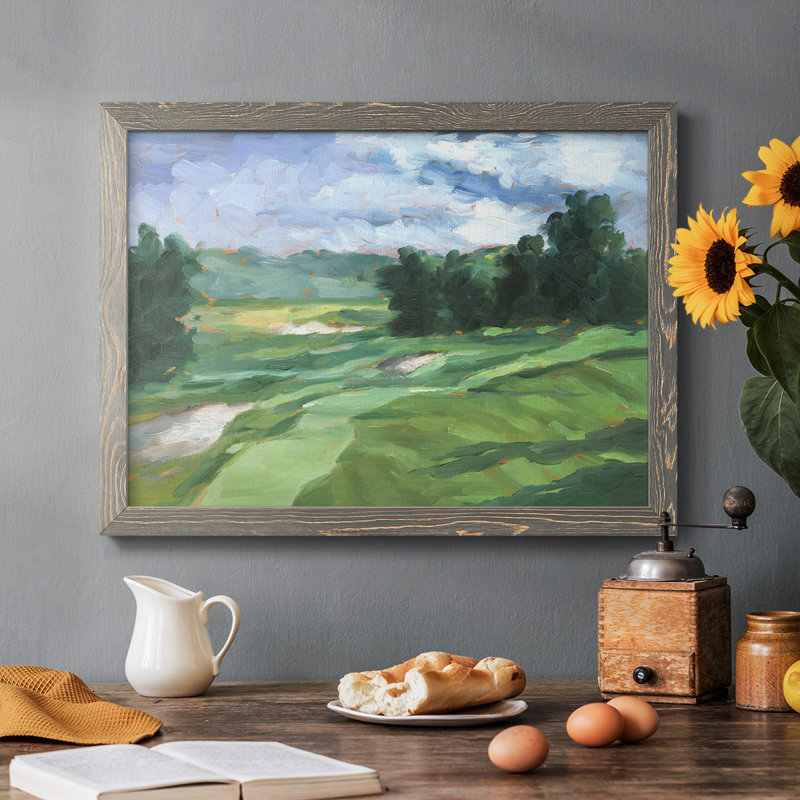 Golf Course Study IV, reproduction d'art sur toile, Gris, H 18 po x l 26 po x P 1,5 po