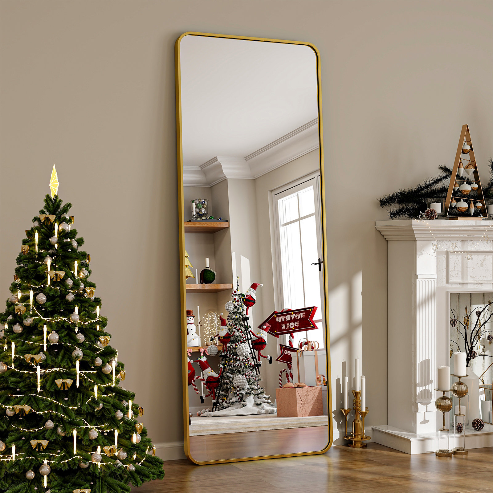 Latitude Run® Metal Framed Full Length Mirror & Reviews | Wayfair