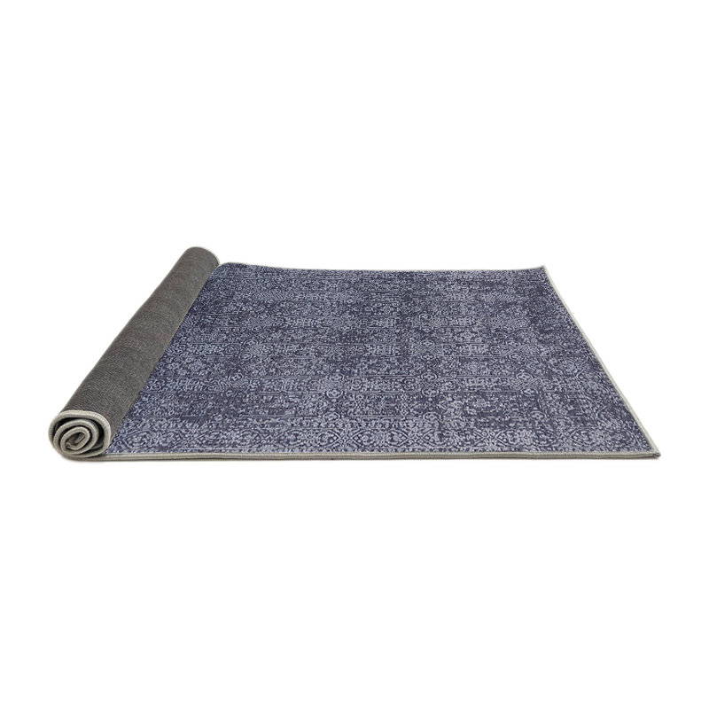 Tapis oriental bleu / blanc, Rond 8 pi