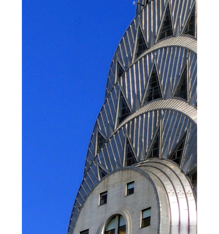 New York City Chrysler Building, H 37 po x l 28 po
