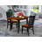 3 Piece Dining Table Set for Small Spaces Contains a Rectangle Dining Room Table with Dropleaf and 2 Wooden Seat Chairs, Buttermilk & Cherry-1517209532-1517209534-1517209533