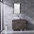 Wybolt 21.7'' Single Bathroom Vanity with Glass Top