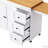 Kitchen Island with Extendable Dining Table, Power Outlet-118094459