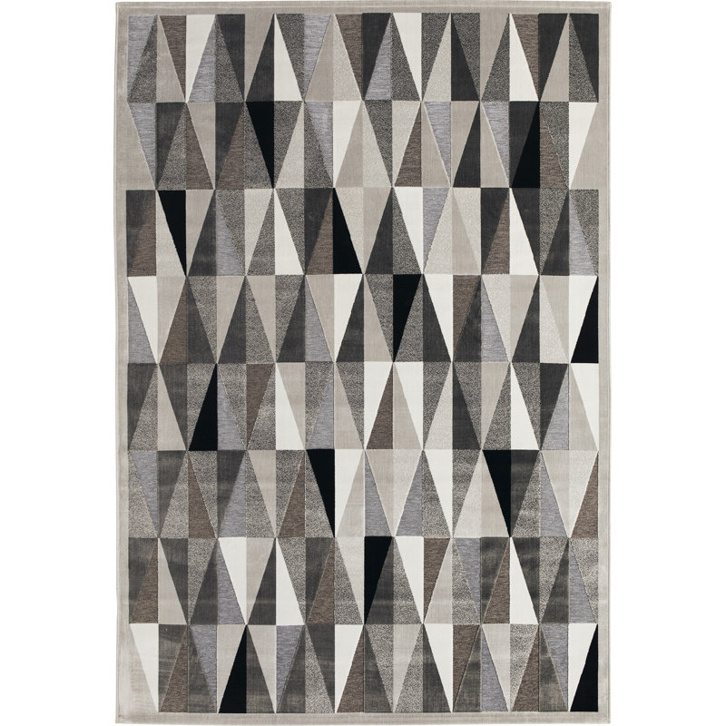 Joey Geometric Hand Woven Area Rug, Rectangle 160 x 235cm