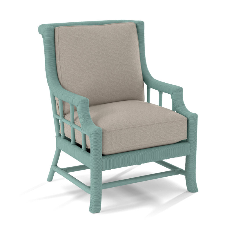 Fauteuil Lafayette, Tissu beige performant - 0851-73, Noisette