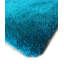 Tapis turquoise à poils longs touffeté à la main Huya-365126242