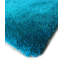 Tapis turquoise à poils longs touffeté à la main Huya-365126245