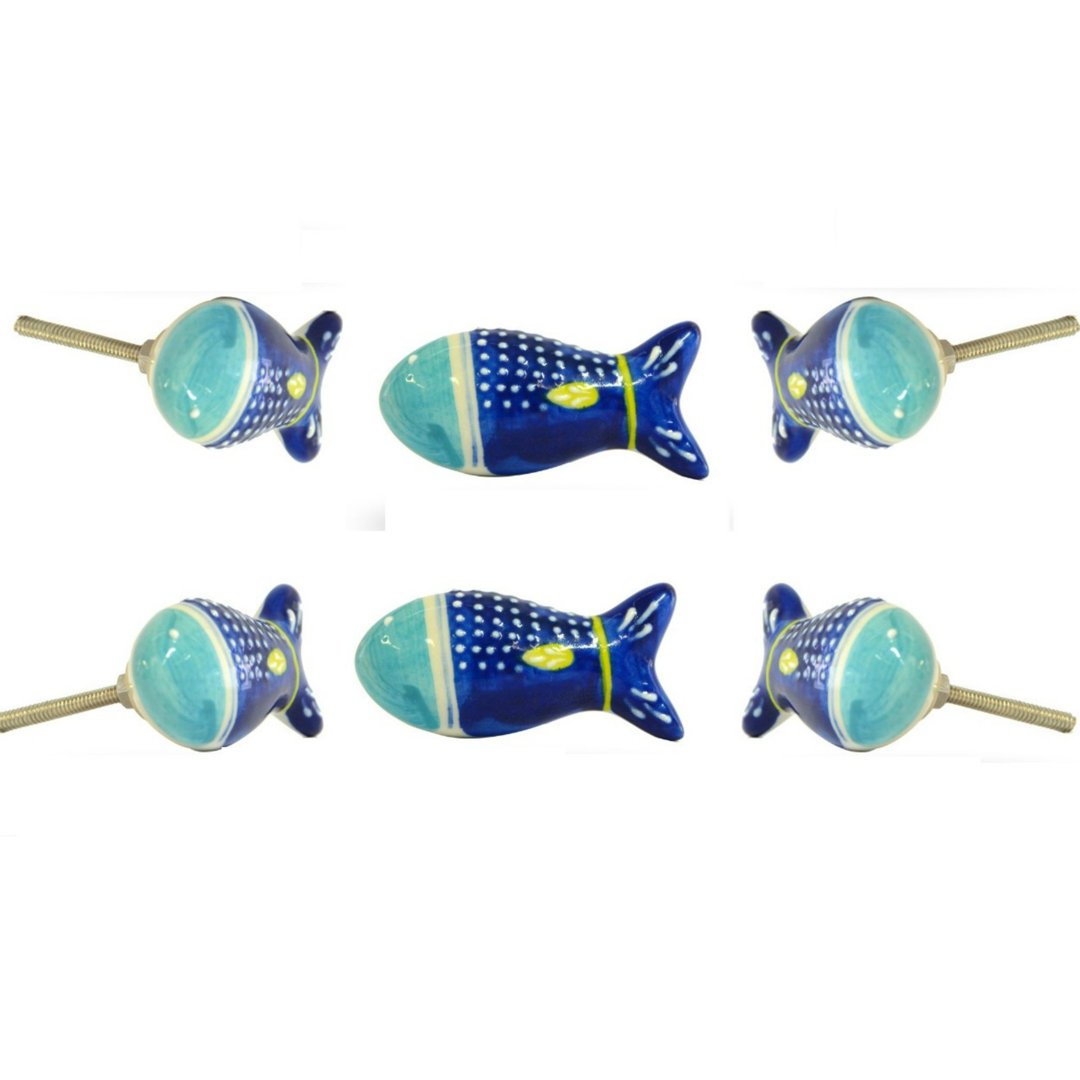 Macro 2.8" Length Fish Novelty Knob Multipack (Set of 6) Trinca-Ferro