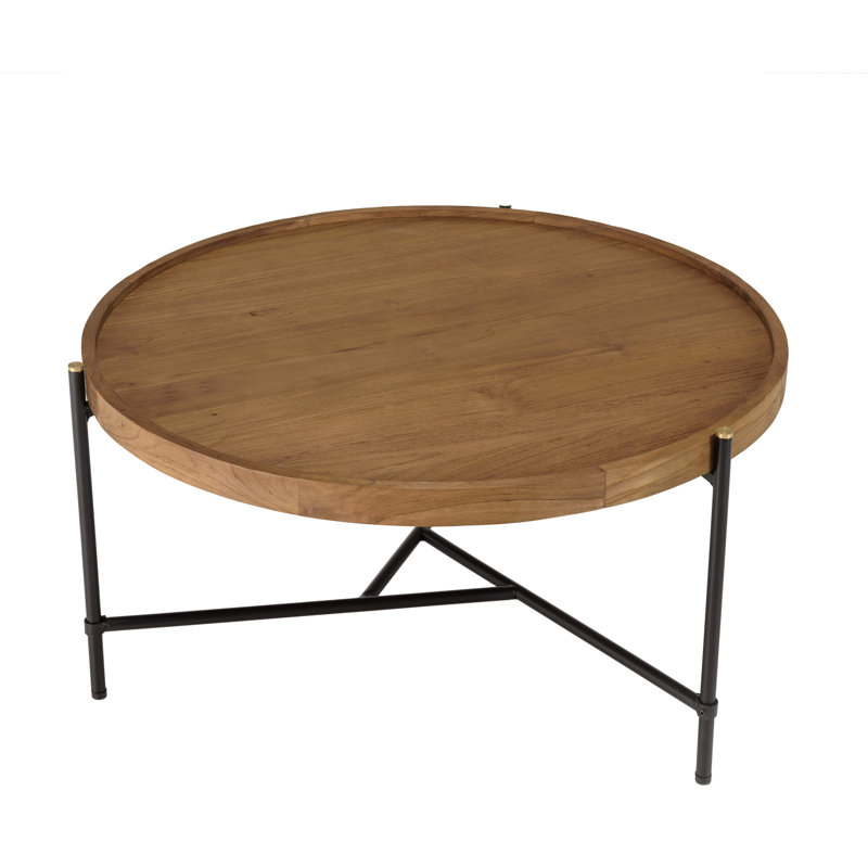 Aalderk Three Leg Coffee Table, 40.5cm H x 76.5cm W x 76.5cm D