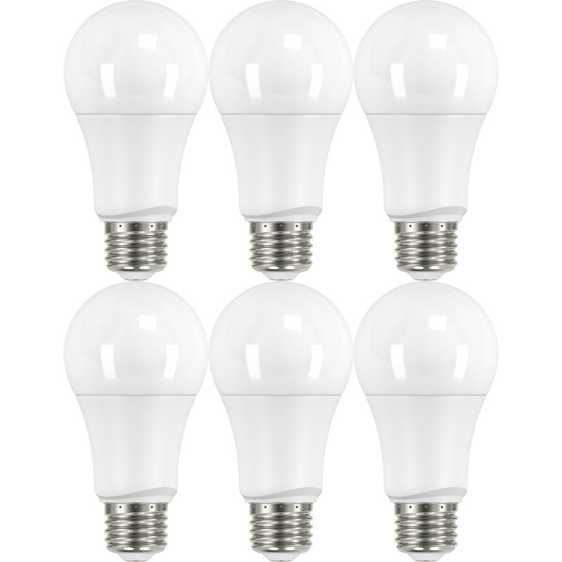 8,5 ou 9,5 watts (équivalent à 60 watts), ampoule DEL A19, à intensité variable, culot E26 / moyen (standard), 2700 K, 9,5 W