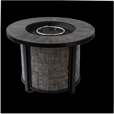 Outdoor propane fire pit, Square Stonecrest gas fire pit, concrete propane fire table 50,000 BTU gas fire pit with lava rock, waterproof cover