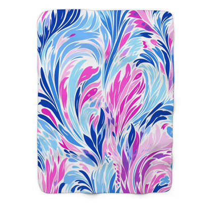 Trendy Preppy - couverture sherpa de qualité supérieure 1 pièce