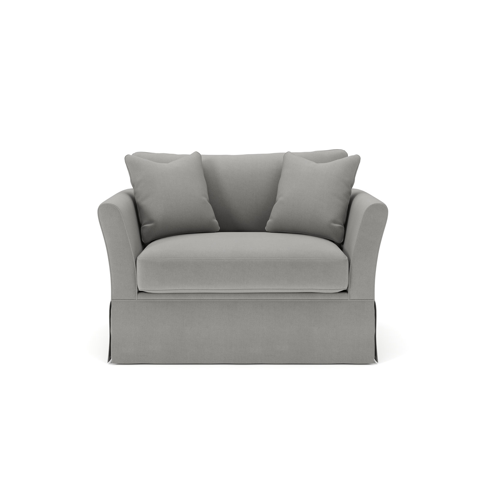Shelby Chair and a Half, Bayou Light Gray Canvas