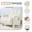 Chaise d'appoint moderne rembourrée, tissu en lin confortable avec coussin pour le salon, la chambre à coucher. Lin-115685291