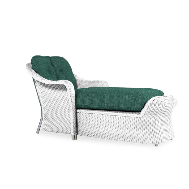 Reflections Outdoor Chaise Lounge, Fife Sahara, White