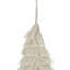 Ornements nordiques en forme d'arbre de Noël, ornements de Noël en macramé de coton avec frange