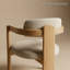 Ensemble de 2 chaises de salle à manger modernes du milieu du siècle avec bois d'hévéa