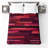 Red Rectangular Stripes Quilted Bedspread All Sizes-126176242
