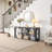 Versatile Industrial Console Table with Sturdy Construction for Various Spaces-112812997
