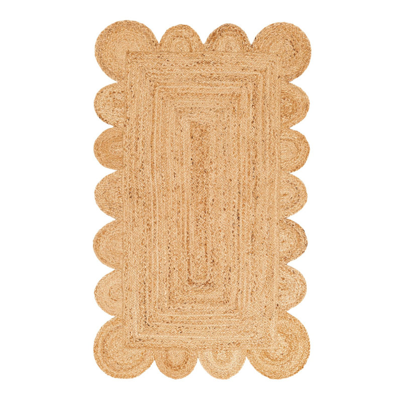 Cosner Hand Braided Area Rug, Rectangle 3'1" x 5'1"