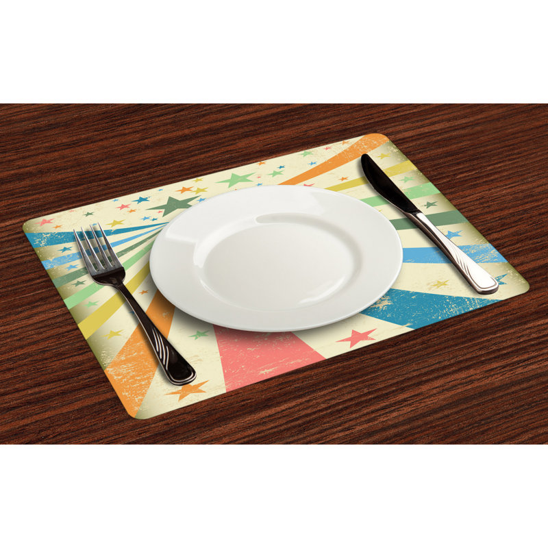 Polyester Abstract Rectangle Placemat