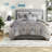 Premium Bedding Sets, Cotton Full Queen Damask Modern Home Decor