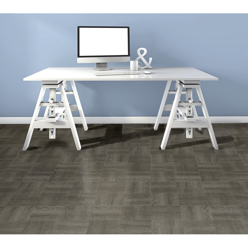 Charcoal Self Adhesive 12" x 12" x 1.2mm Vinyl Tile