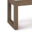 Petit banc avec repose-pieds Milltown