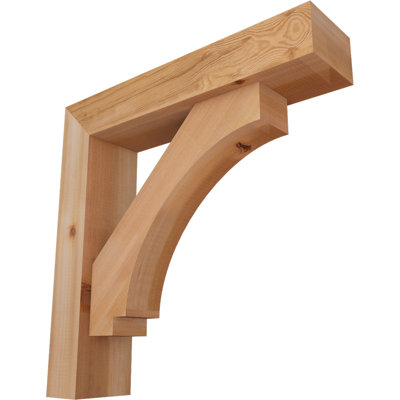 Support de bloc lisse impérial l 5 1/2 po x P 24 po x H 24 po, cèdre rouge de l'Ouest