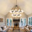 59 Inch Large Black Wagon Wheel Chandelier 2 Tier 60-lights Modern Farmhouse Chandelier Dining Room Light Fixture