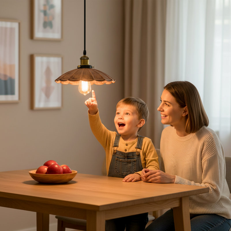 1 - Light Dome Pendant, Yes, Brushed Copper