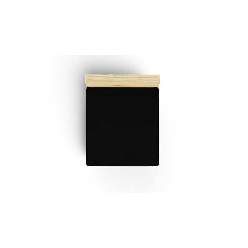 Premium 100% Cotton King Fitted Sheet, Black | Antibacterial Protection, 142 Thread Count | Machine Washable at 30°C | Fits Mattresses up to 8 Inches Deep (63 x 79 + 8 inches) | Soft, Durable & Easy Care for Ultimate Comfort