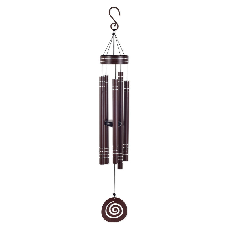 Carillon Hunnicutt, H 41 po x l 5,5 po x P 2,25 po, Brun