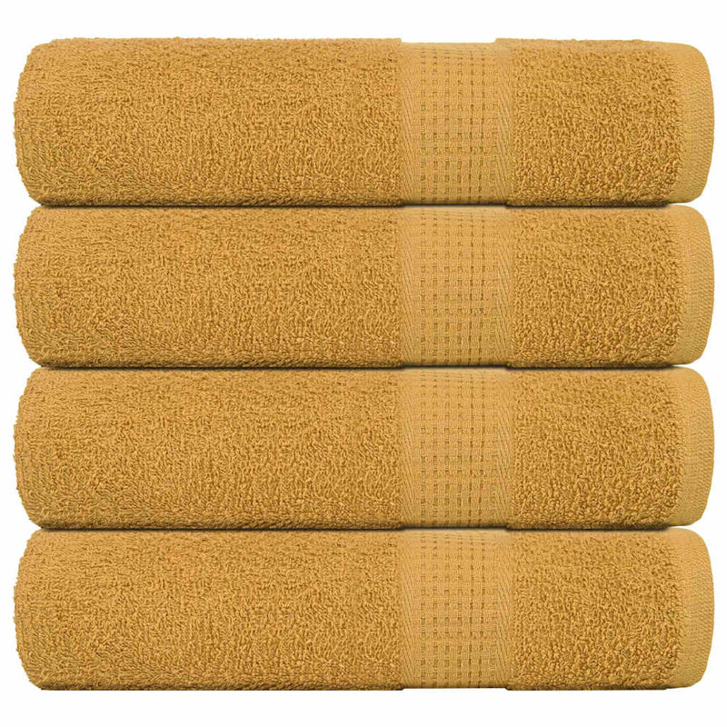 Santario 100% Cotton Hand Towel, Gold