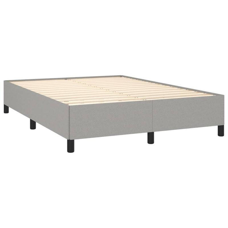 Jurlene Upholstered Bed, Light Grey/Black, Double (4'6)