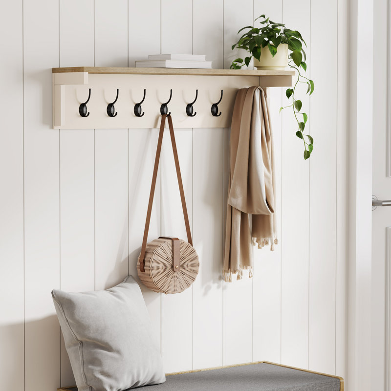 Ash Hall Wall 7 - Hook Wall Mounted Coat Rack