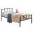 Sturdy Metal Platform Twin Size Bed Frame with Headboard, 13.7" Under-Bed Storage, Easy Assembly, No Box Spring Needed-1711294893
