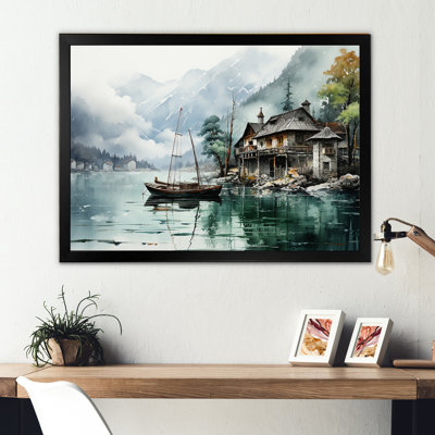 Annecys Lake In France Aura sur impression sur toile
