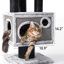 Arbre à chat 48,4 po H pour grands chats et MaineCoon-1811539051
