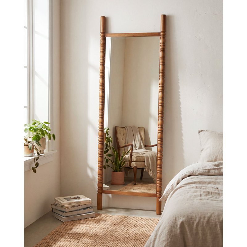 Miroir Galey Alix x Livabliss Bennet, 73 po x 30 po, Brown Wood