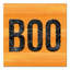 «Halloween Boo», reproduction d'art textuel sur toile-23285393-23285403