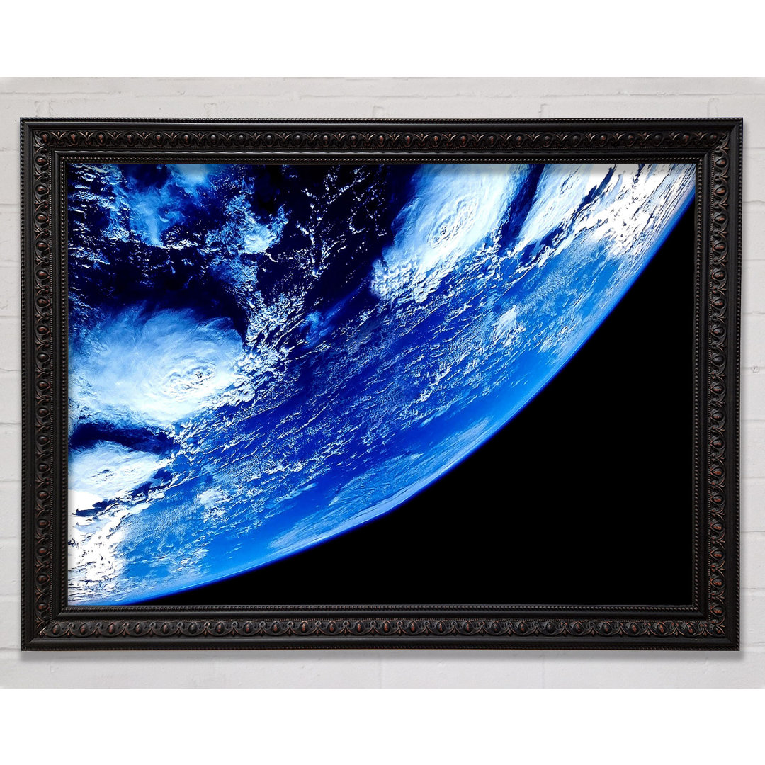 Earth From Space Close Up - Einzelne Bilderrahmen Kunstdrucke