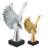 Modern Glam Abstract Eagle Sculpture with Uplifted Wings - Decorative Resin Polyresin Figurine for Contemporary Statement Art Decor-29305269-29305274