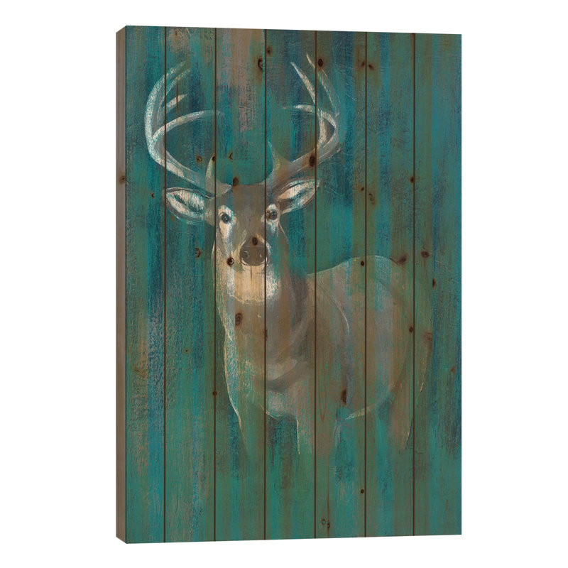 Contemporary White-Tail I par Grace Popp - Impression sur bois sans cadre, L 26 po x H 40 po