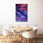 Ondes ondulées colorées abstraites colorées, paysage dramatique, violet, paysage, impression murale-2143652114